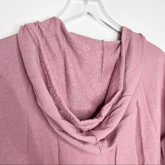 LULU'S Relaxed Agenda Mauve Pink Hooded Lounge Romper XS - Picture 3 of 10